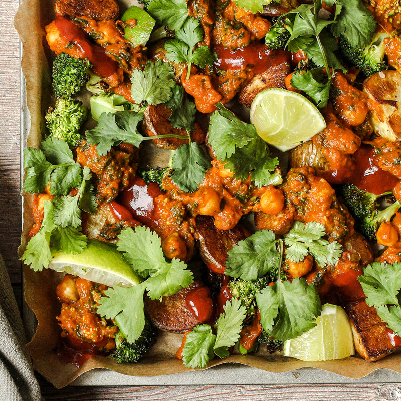 Curried Potato Tray Bake