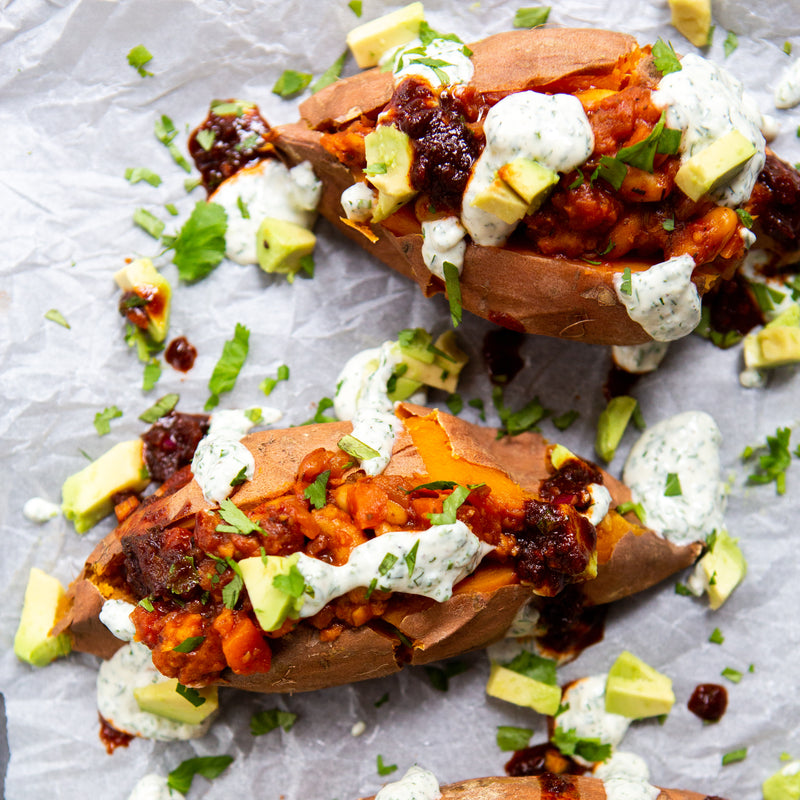 BBQ Ranch Sweet Potatoes