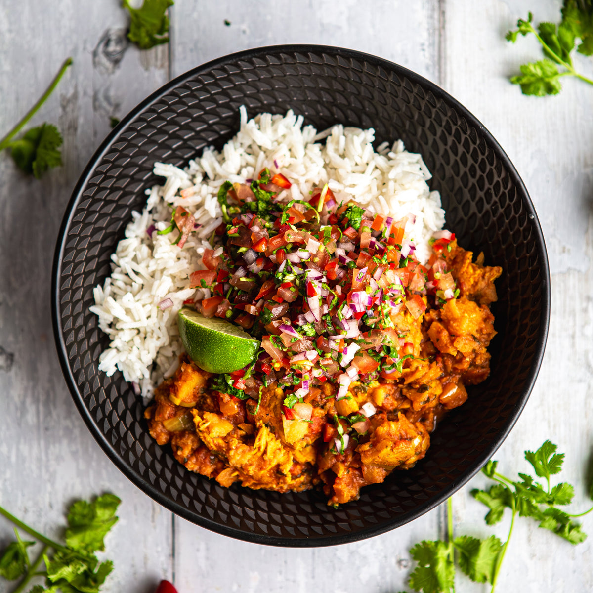 Cape Malay Chicken with Rice