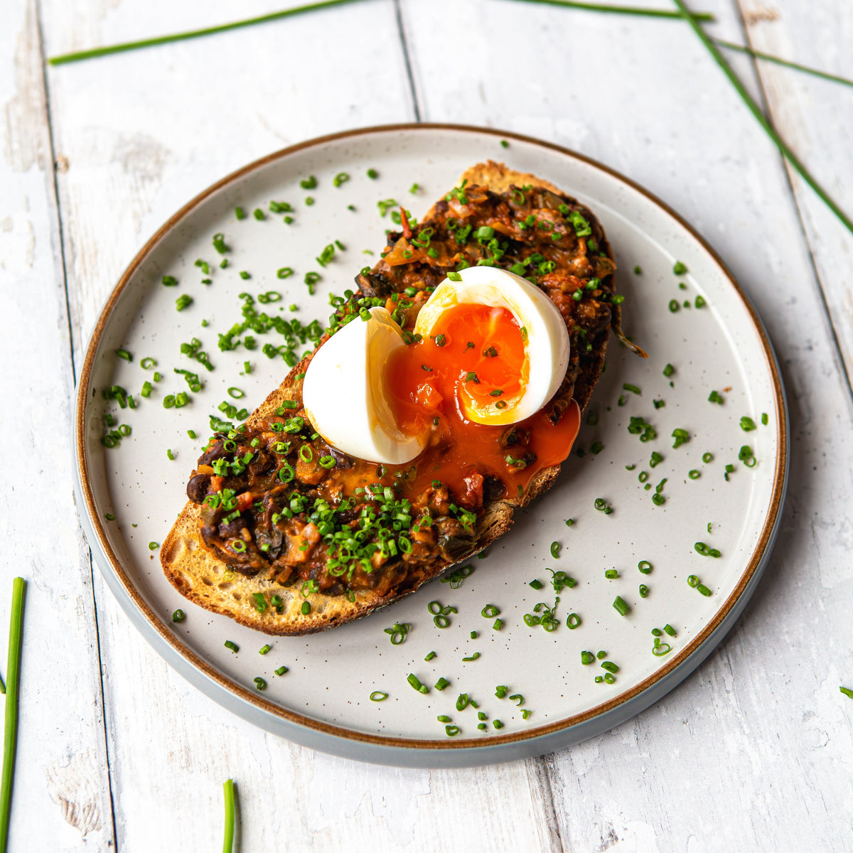 Harissa Beans on Toast