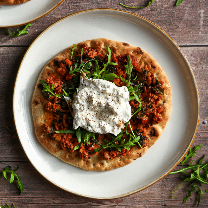 Hot Honey Ragu Flatbreads