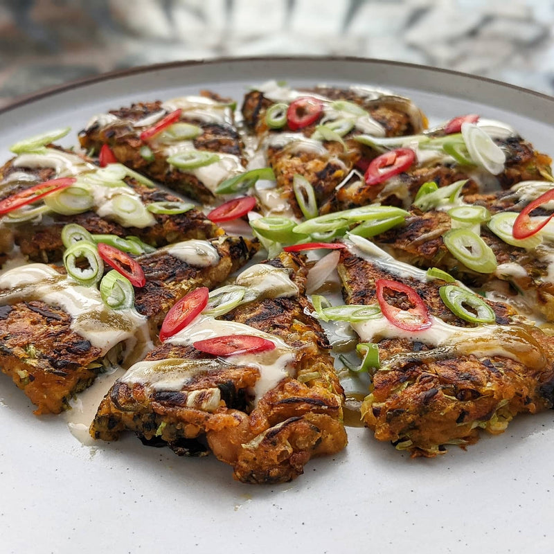 Curried Cabbage Pancakes