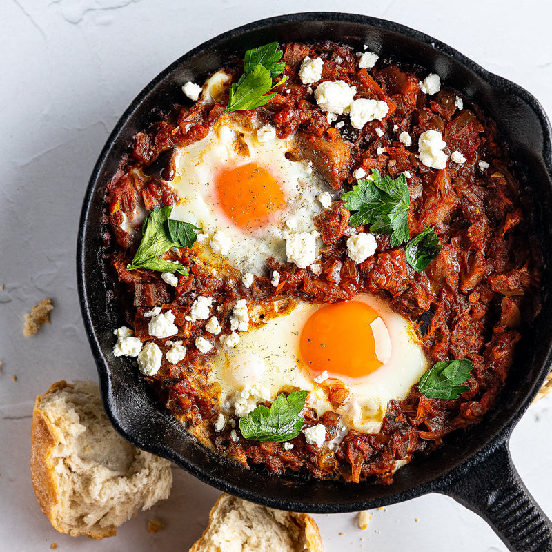 Harissa Spiced Jackshuka