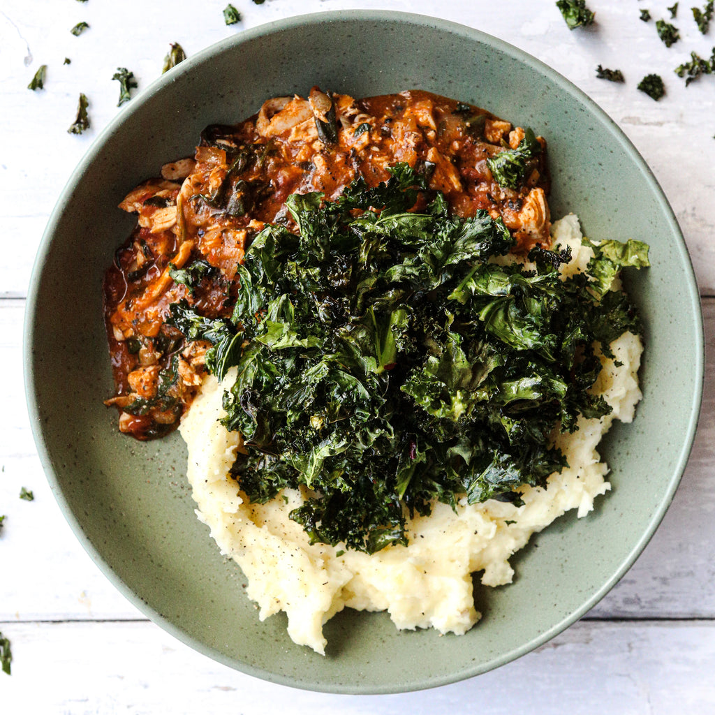 Marry Me Chicken, Mash & Greens