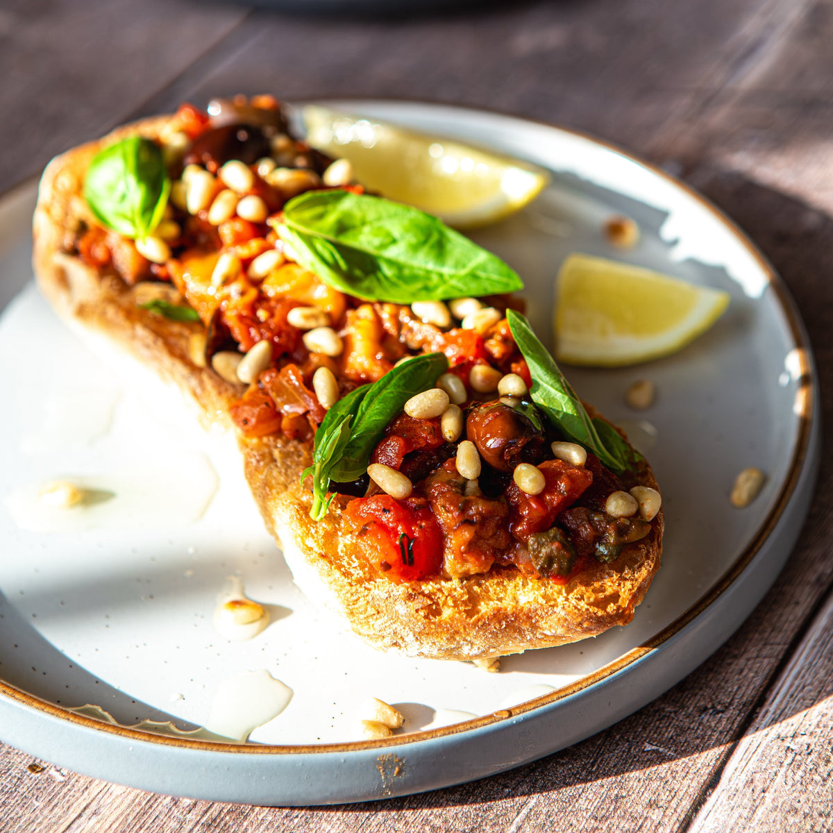 Butter Bean Puttanesca Ciabatta