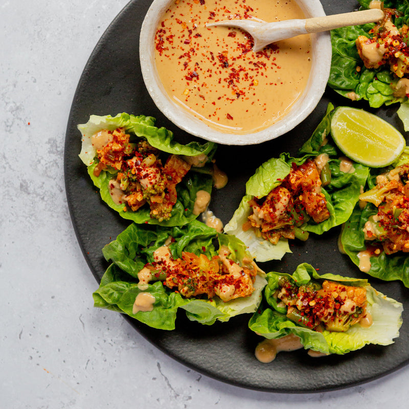 Tempeh Lettuce Cups
