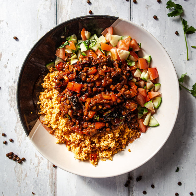 Smoky Aubergine with Couscous