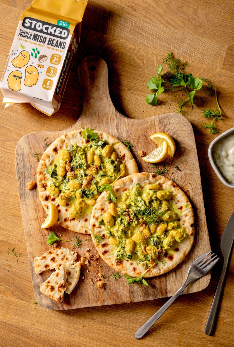 Miso Beans Flatbreads