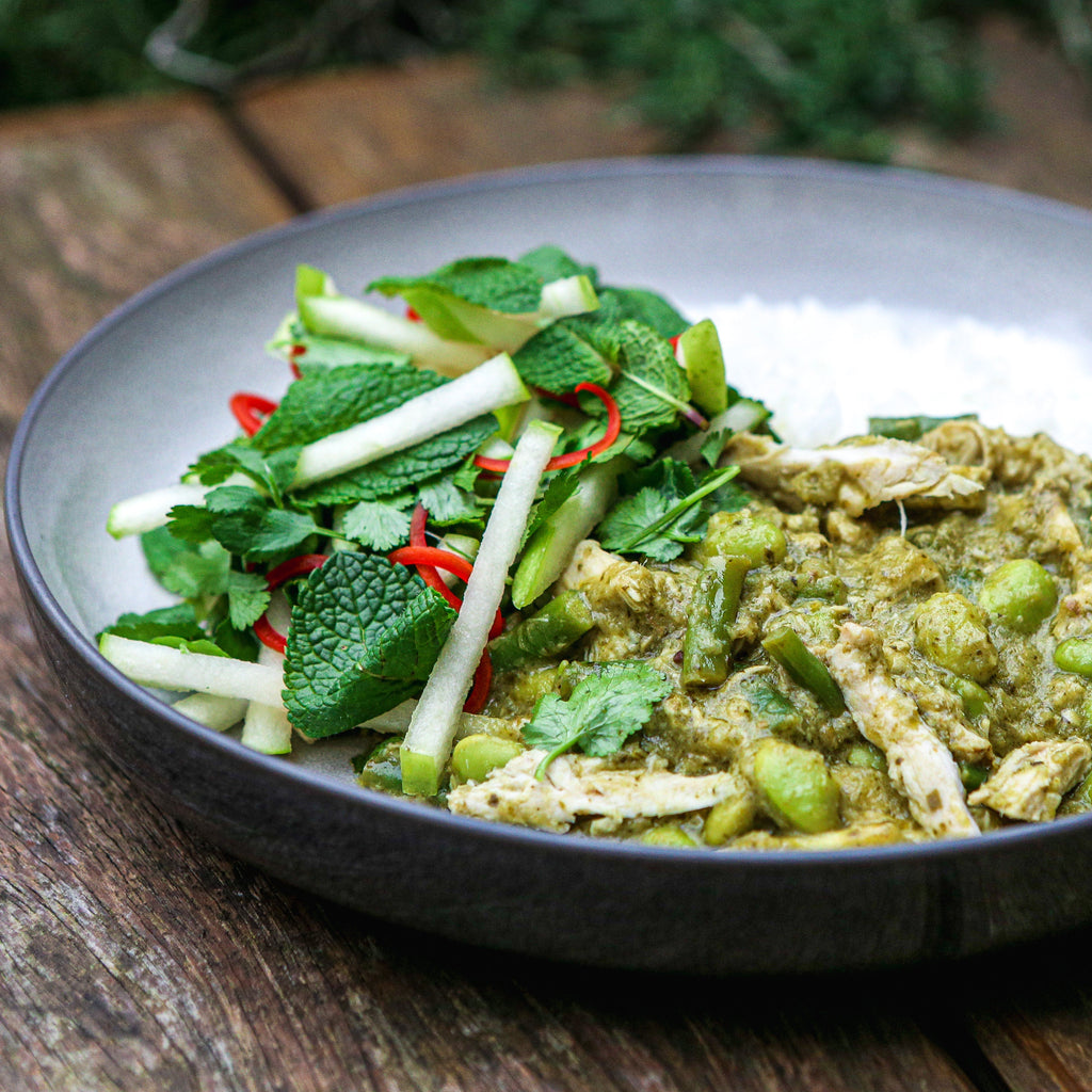 Thai Green with Herb & Apple Salad