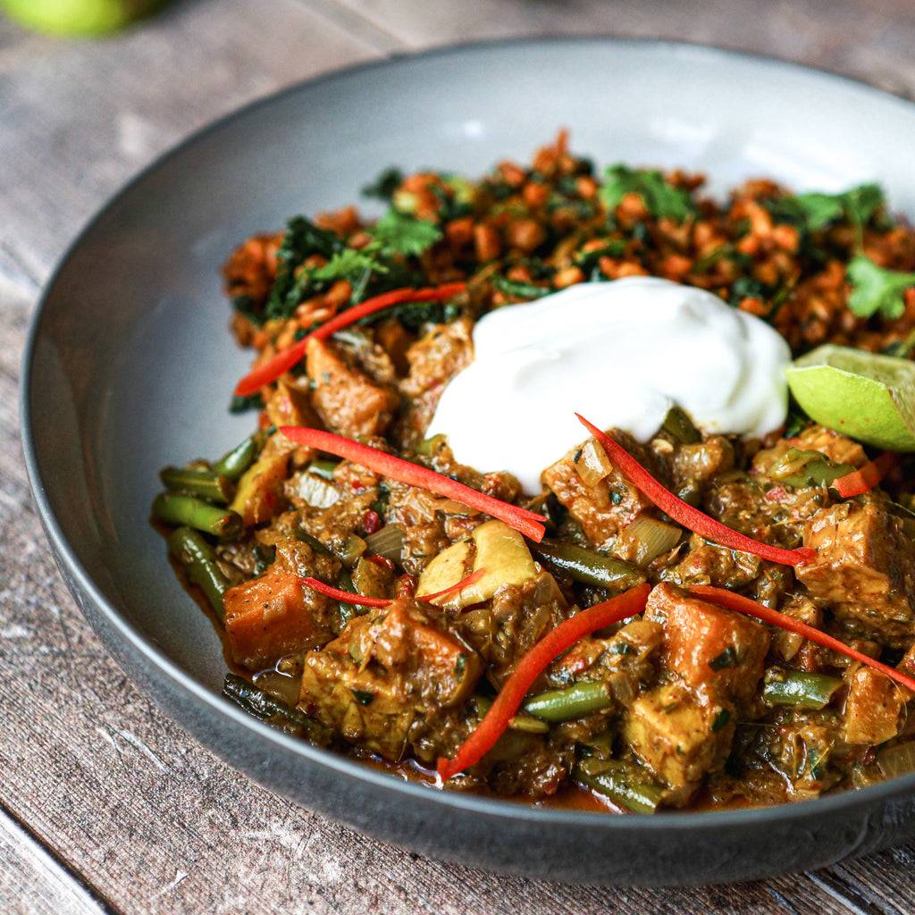 Massaman, Greens & Grains