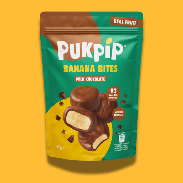 Milk Chocolate Banana Bites - from Pukpip