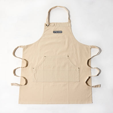 STOCKED Cream Apron